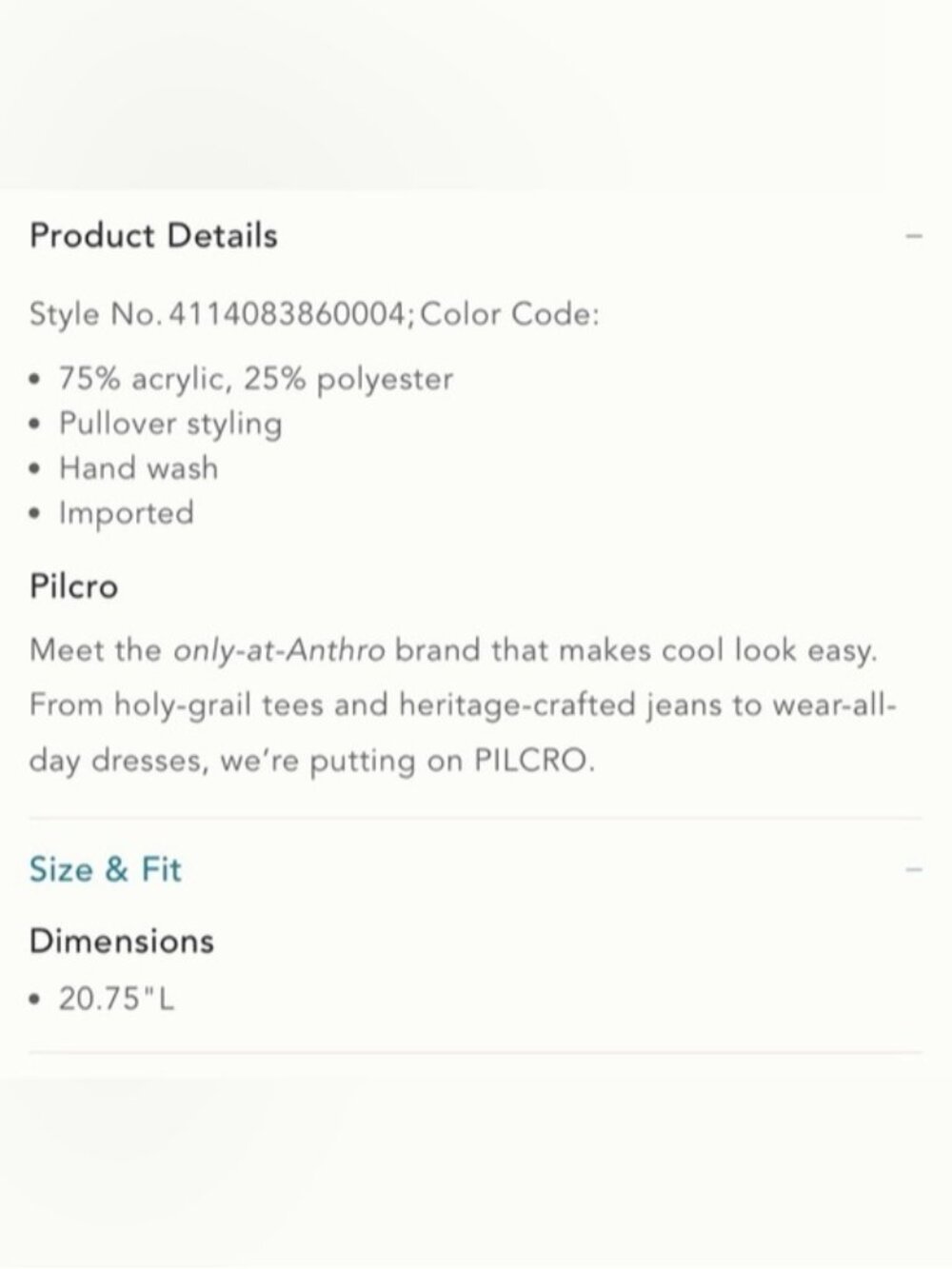 NWT Size L - Anthropologie Pilcro Mock-Neck Embellished Sweater (NWT US$128) - Picture 15 of 16